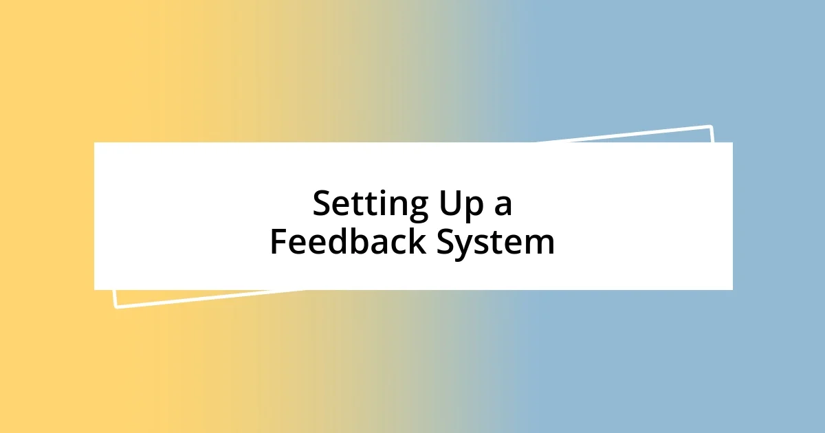 Creating an open feedback culture